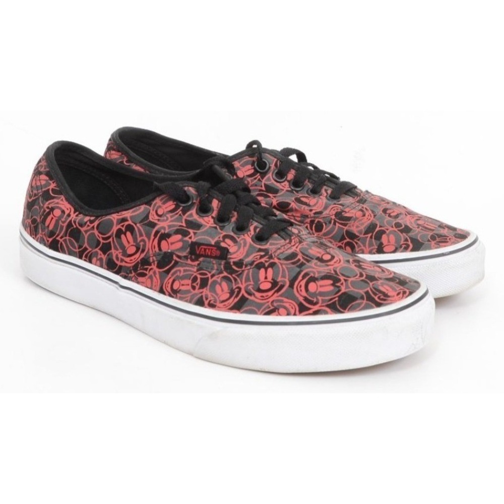 RARE Vans x Disney Authentic Mickey Mouse Black Red Checkerboard WMN 9.5 MEN 8